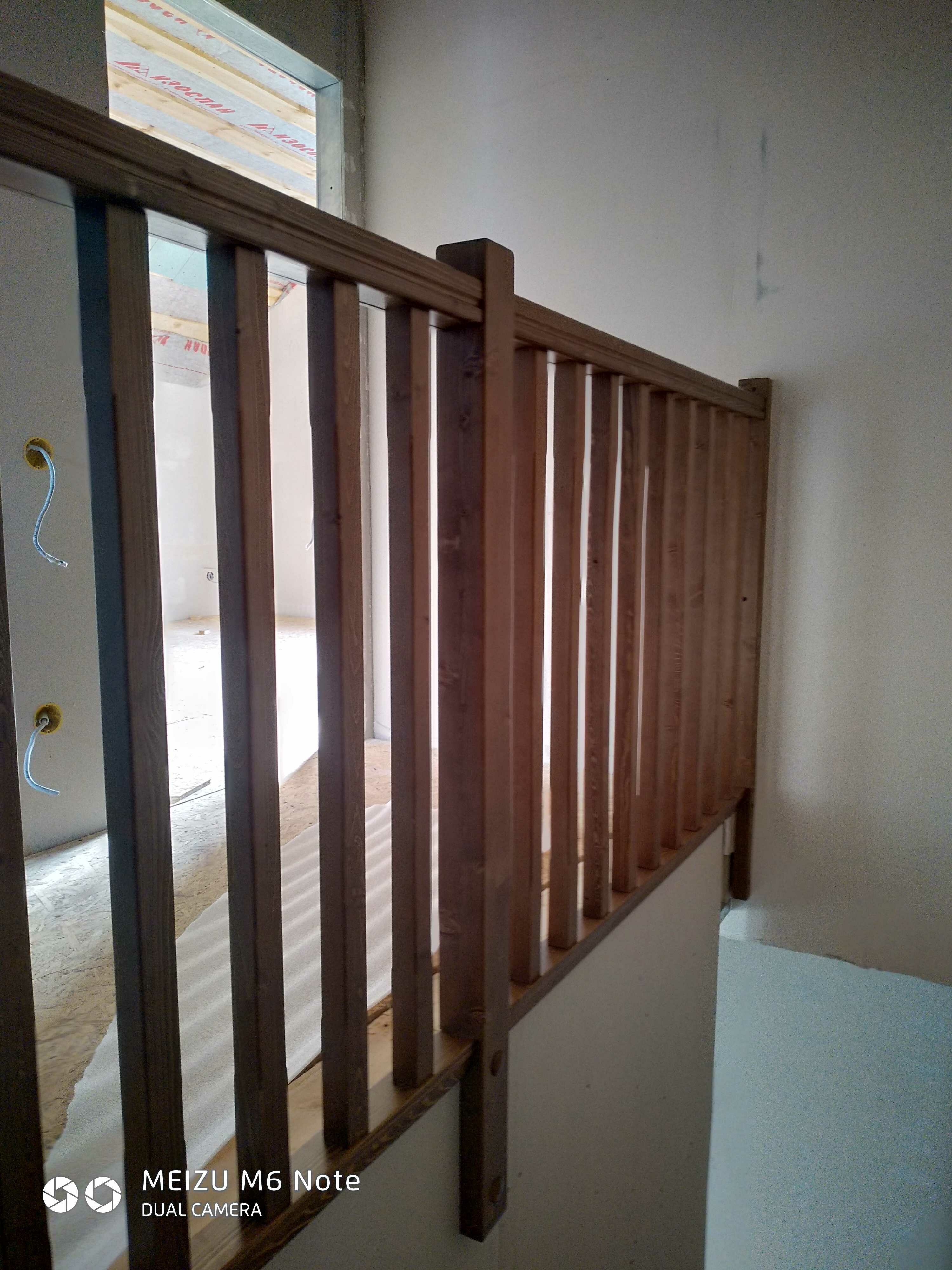 изготовление лестницы из дерева